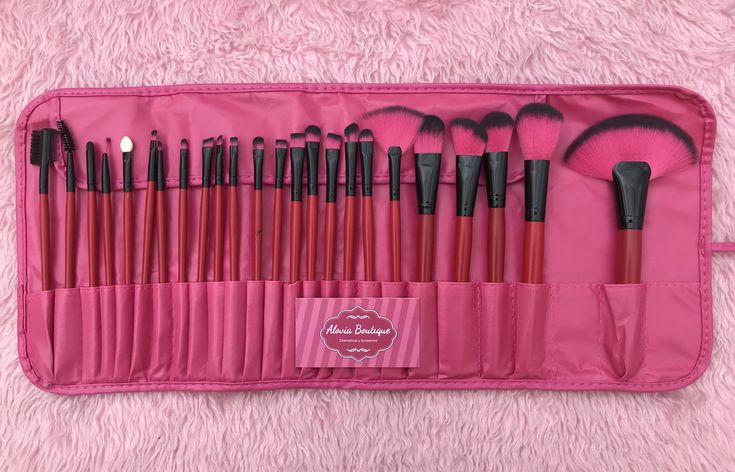 Leather skin preffessional high quality make up brushes