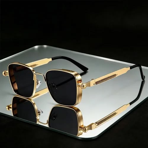 Mettalic unisex mens glasses