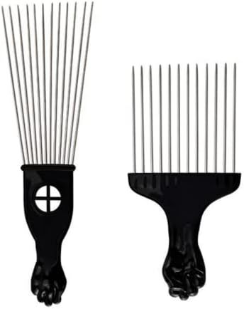 Metallic afro combs