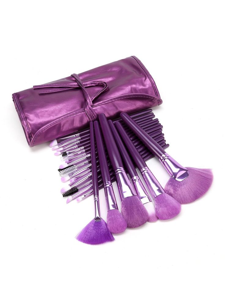 Leather skin preffessional high quality make up brushes