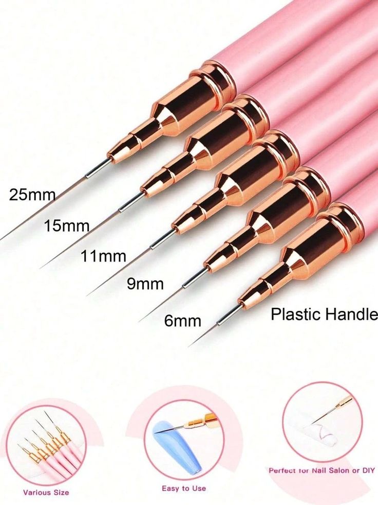 Nail art proffessional brushes