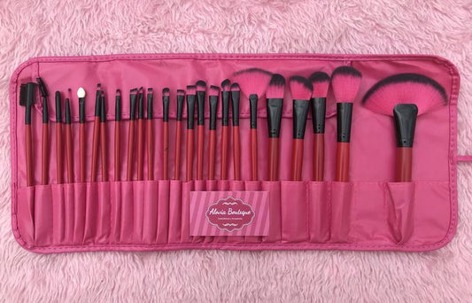 Leather skin preffessional high quality make up brushes