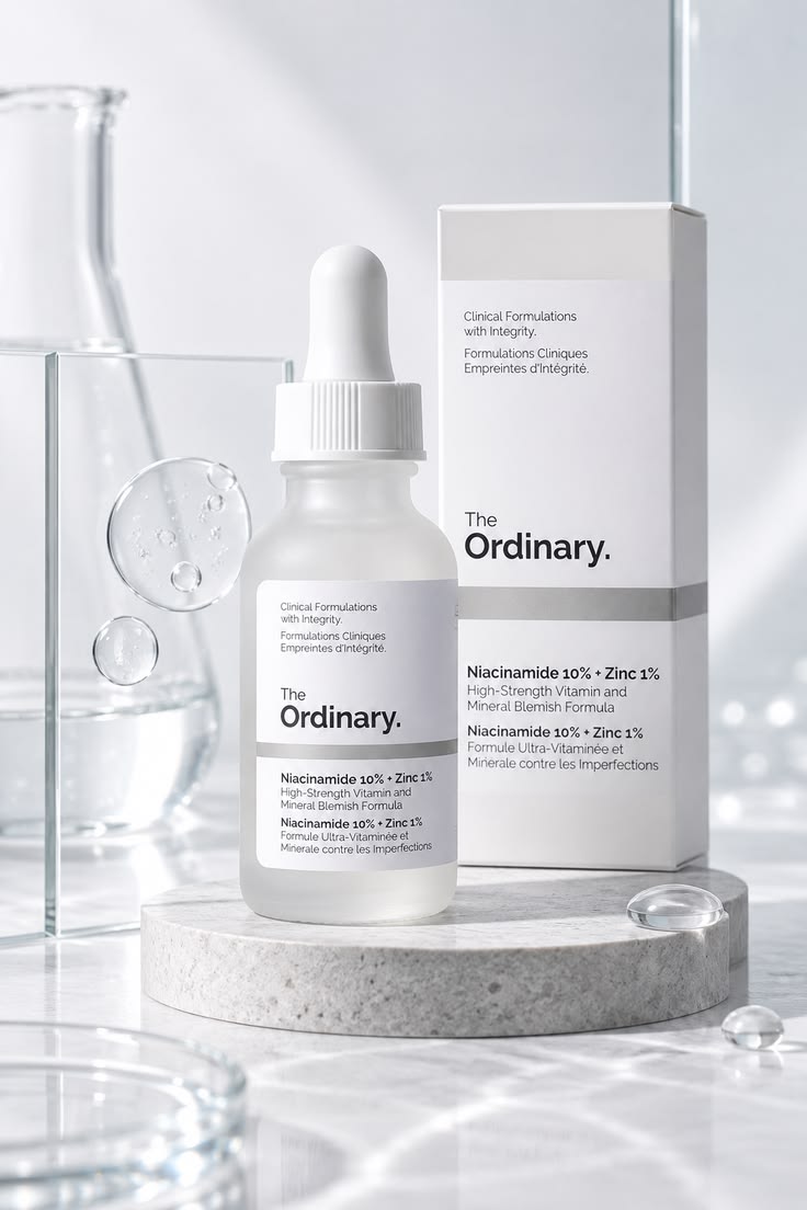 The Ordinary Niacinamide 10% + Zinc 1% High-Strength Blemish Formula