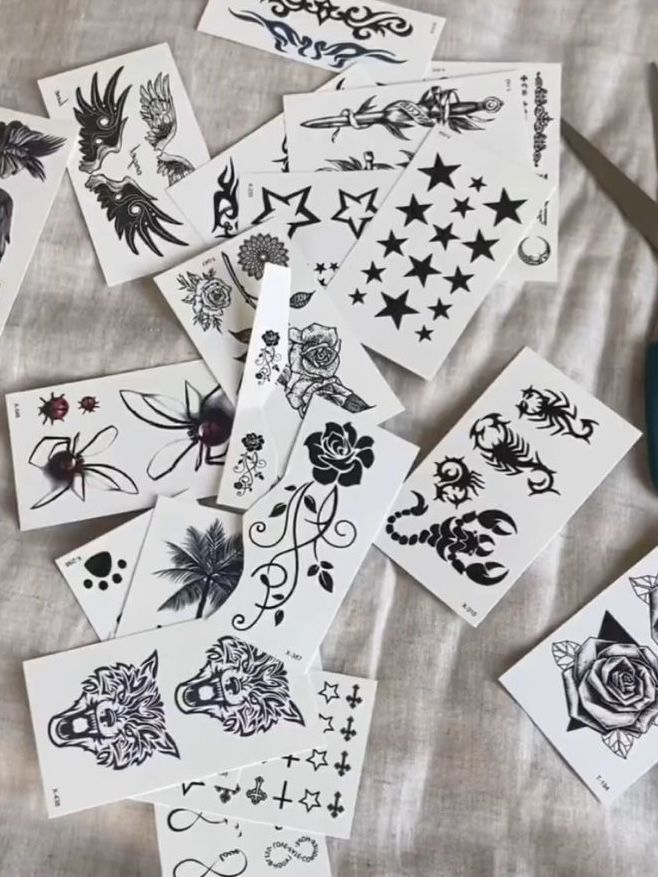Temporary tattoo stickers