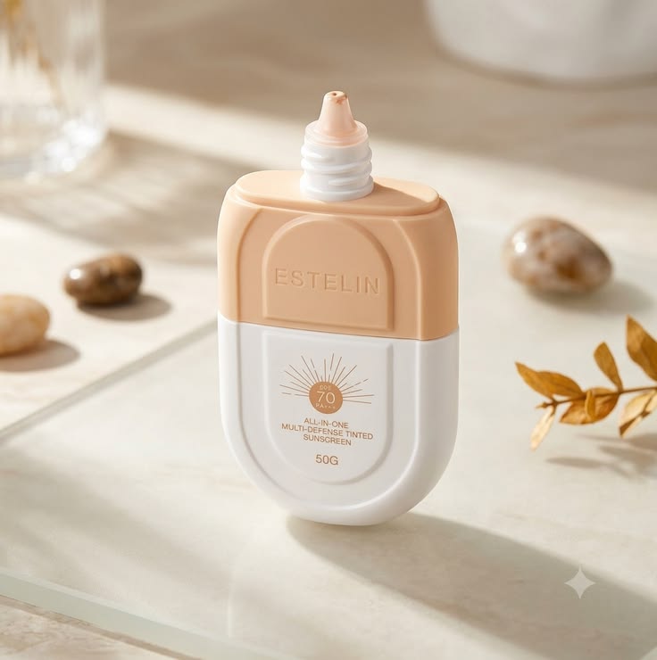 Estelin All-In-One Multi-Defense Tinted Sunscreen SPF 70 PA+++e