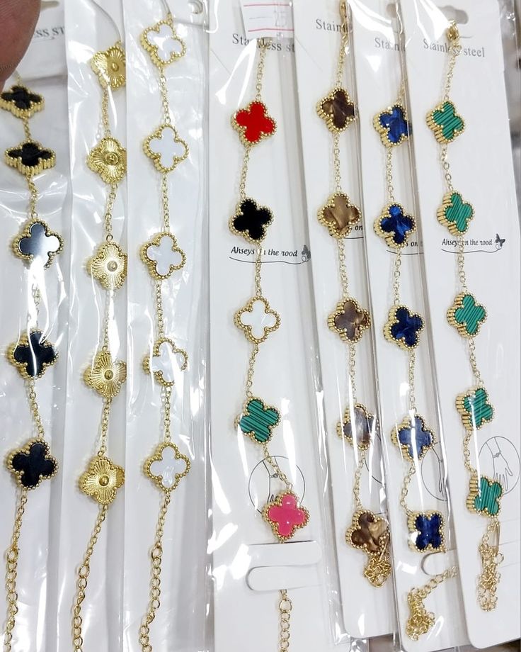Clover charm bracelets