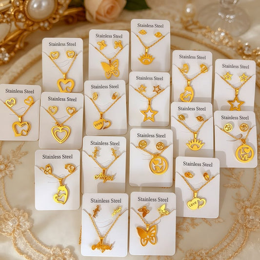 Designer necklace chain set