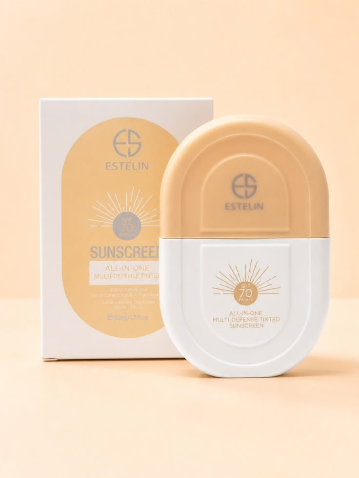 Estelin All-In-One Multi-Defense Tinted Sunscreen SPF 70 PA+++e