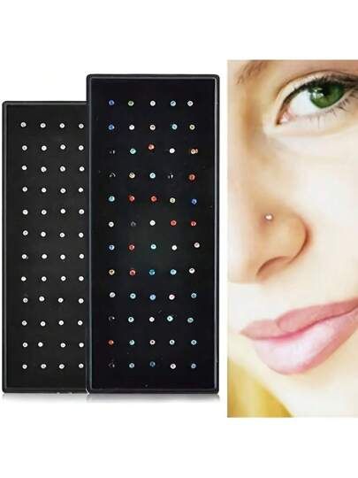 C curved nose ring and pins