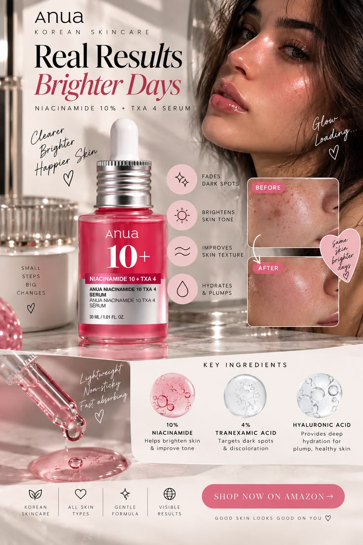 Anua Niacinamide 10% + TXA 4% Dark Spot Correcting Serum