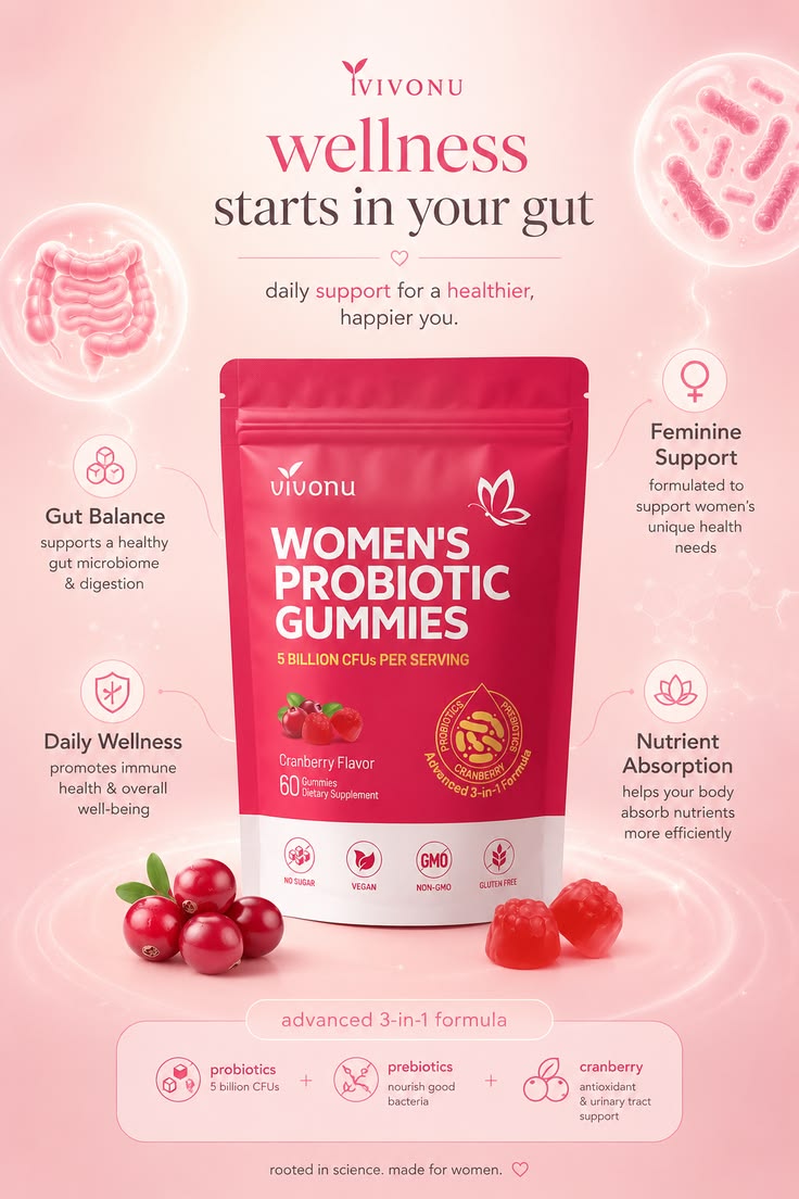 Women probiotic gummies