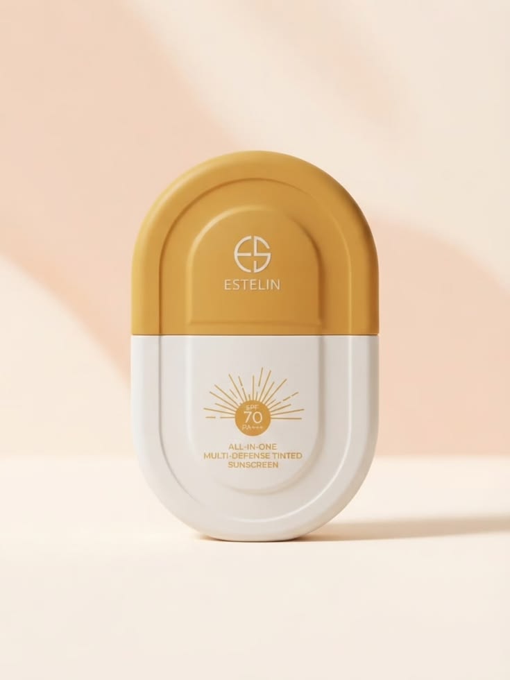 Estelin All-In-One Multi-Defense Tinted Sunscreen SPF 70 PA+++e