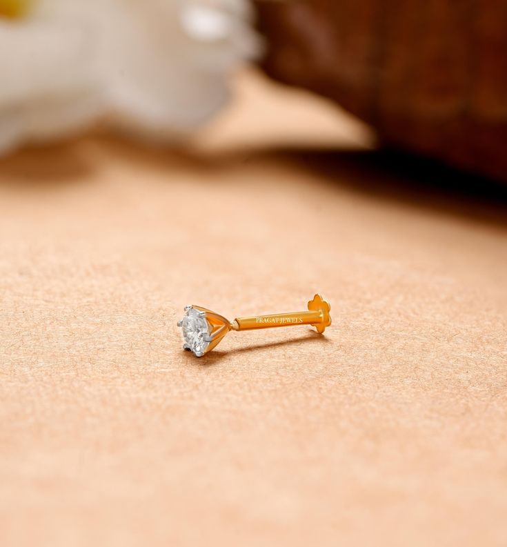 Diamond nosepin bosering