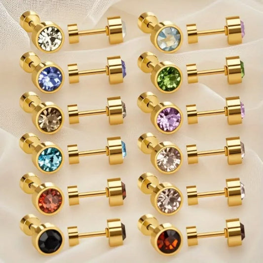 Coated cafron earings