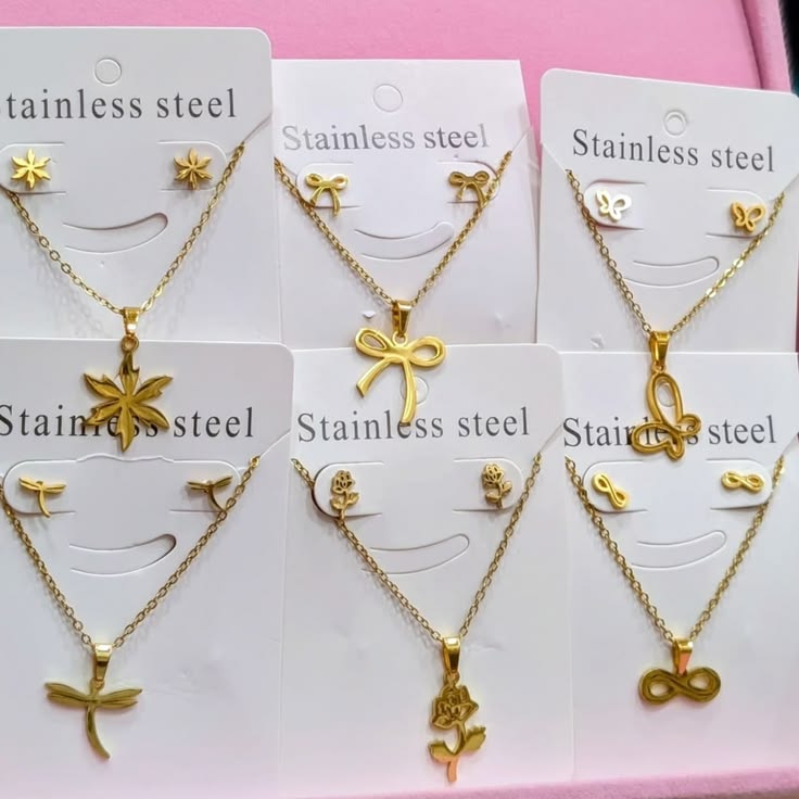 Designer necklace chain set