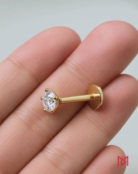 Diamond nosepin bosering